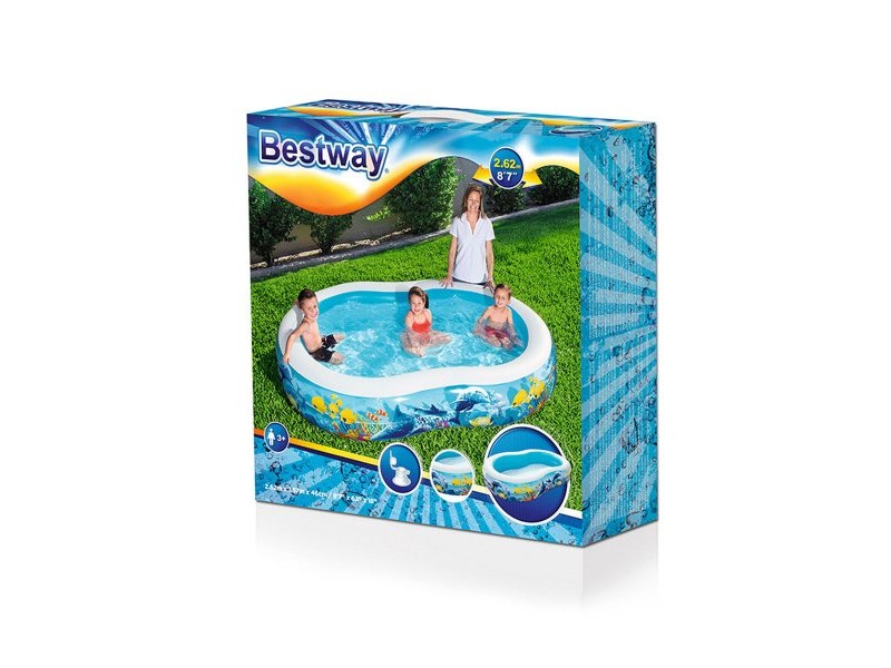 Детски басейн Bestway Многоцветен 262 x 157 x 46 cm