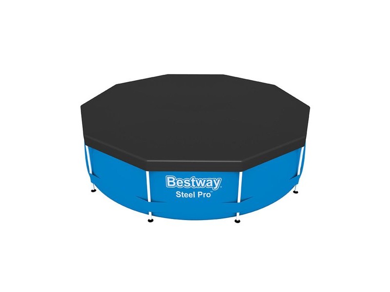 Покривало за плувен басейн Bestway Черен Ø 305 cm (1 броя)