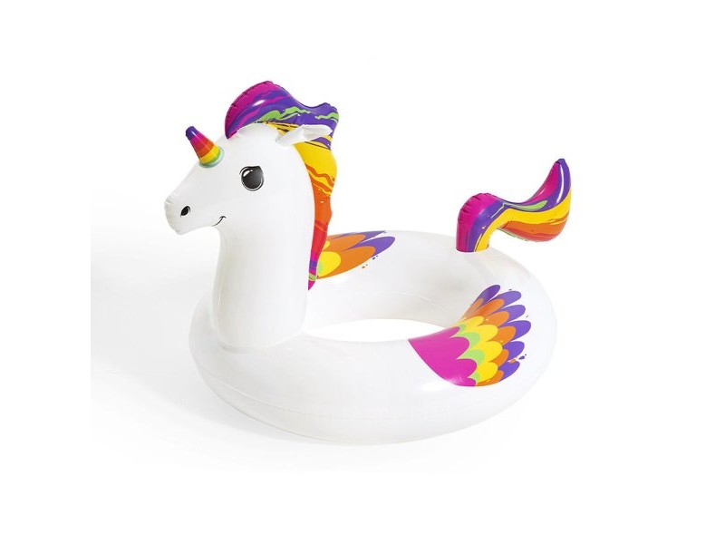 Надуваема Плувка Bestway Бял Еднорог 119 x 91 cm