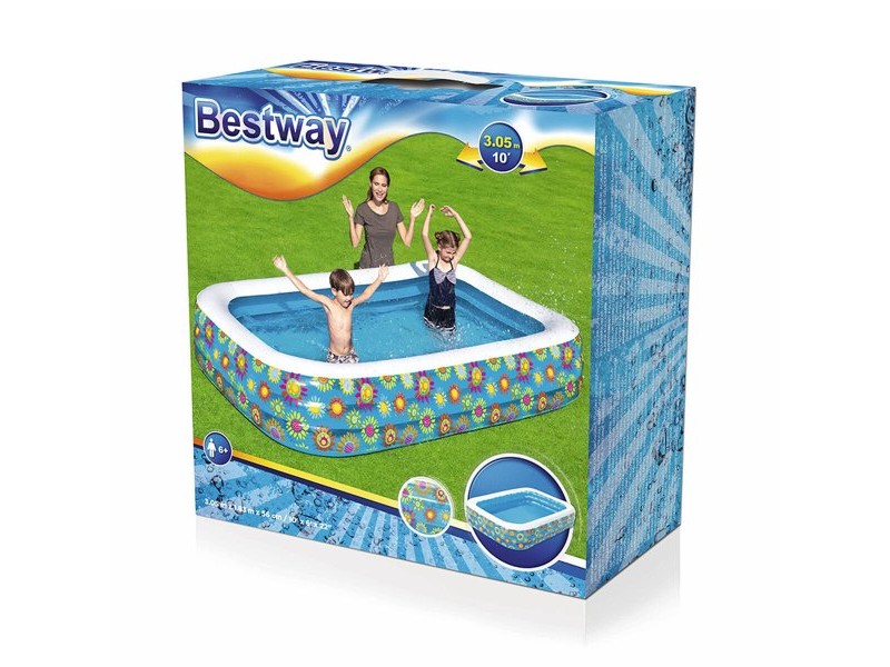 Детски басейн Bestway Многоцветен 305 x 183 x 56 cm Цветен