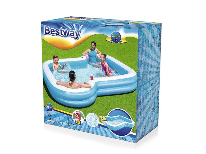 Детски басейн Bestway Многоцветен 305 x 274 x 46 cm
