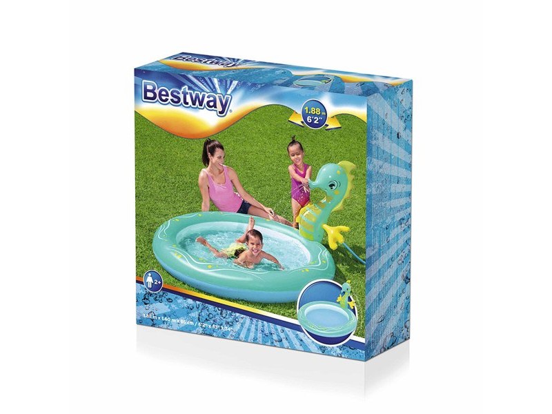 Детски басейн Bestway Рицар от Моретата 188 x 160 x 86 cm