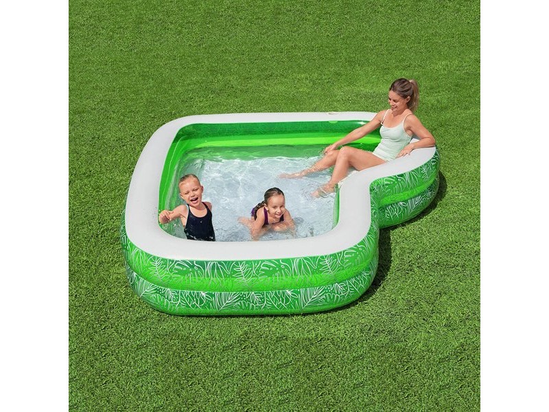 Детски басейн Bestway Зелен Многоцветен 231 x 231 x 51 cm