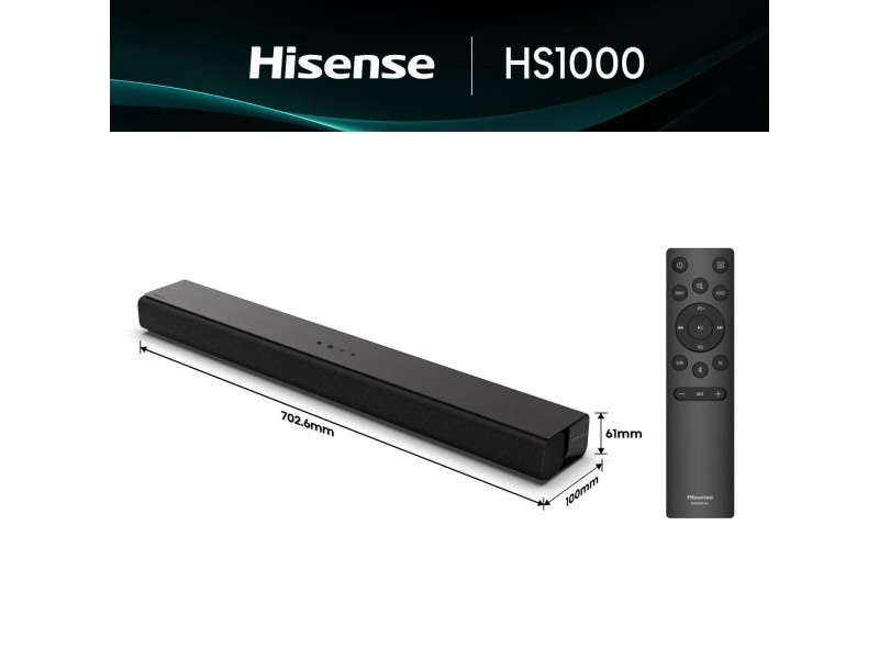 Soundbar система Hisense HS1000     120W Черен 120 W