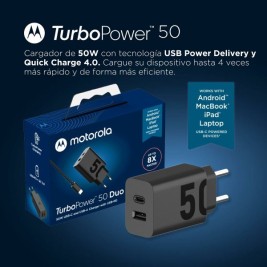 Зарядно за стена Motorola Turbo Power Черен 50 W