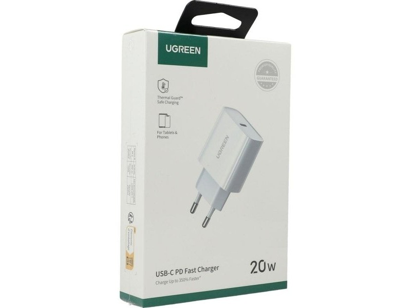 Зарядно за стена Ugreen 6957303864508 Бял 20 W