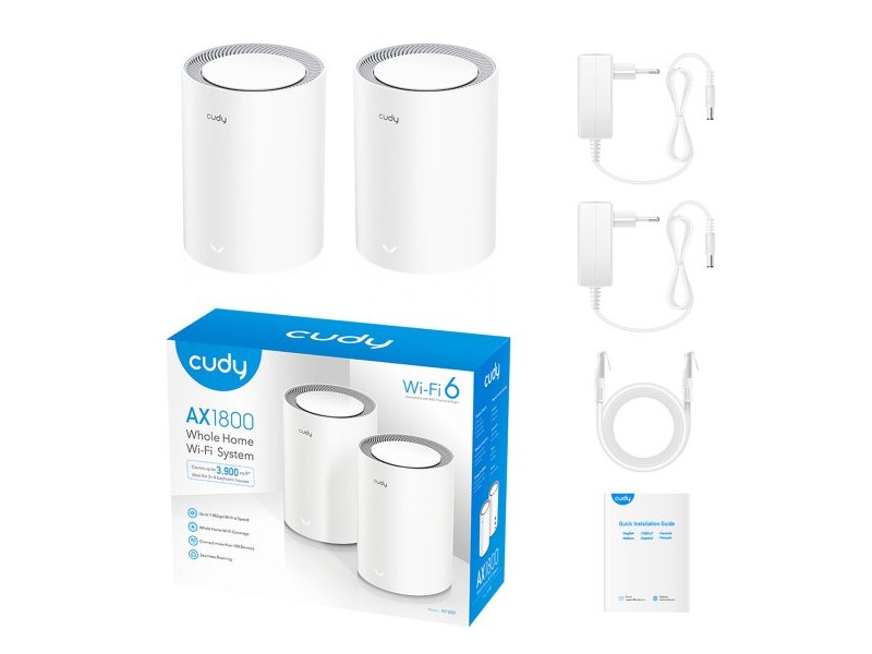 Wi-Fi рипийтър Cudy AX1800