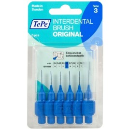 Интердентални четки Tepe Син 0,6 mm 6 броя