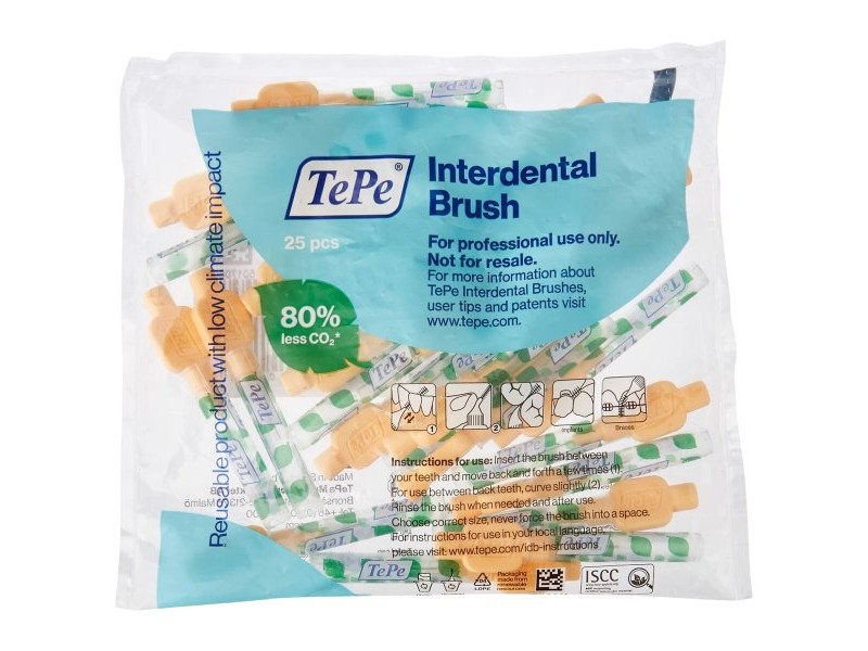 Интердентални четки Tepe Extra Soft Оранжев 0,45 mm 25 броя