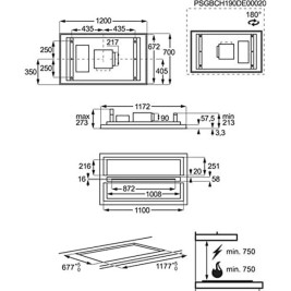 Конвенционален абсорбатор AEG DCK5281HG Бял