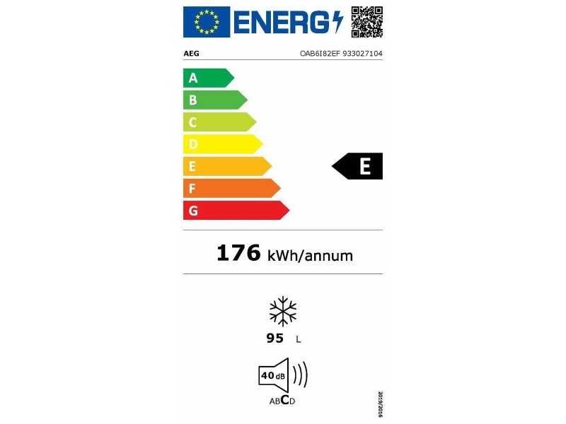 фризер AEG OAB6I82EF Бял 95 L