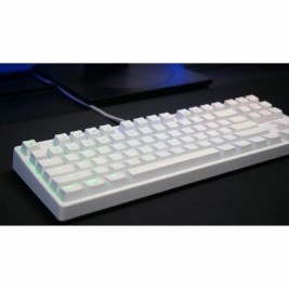 Клавиатура с мишка Cherry Бял AZERTY