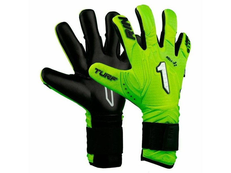 Вратарски Ръкавици Rinat Aries Némesis Turf Лайм зелен