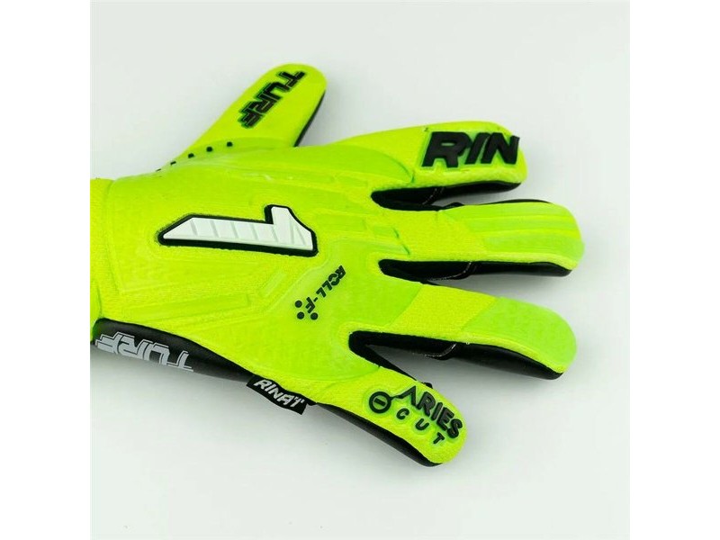 Вратарски Ръкавици Rinat Aries Némesis Turf Лайм зелен