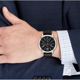 Мъжки часовник Tommy Hilfiger 1710527 Черен (Ø 44 mm)
