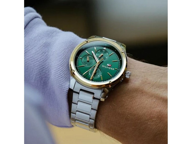 Мъжки часовник Tommy Hilfiger 1710537 Сребрист (Ø 43 mm) Мъжки часовник Tommy Hilfiger 1710537 Сребрист (Ø 43 mm)