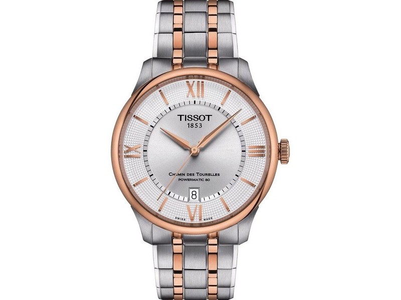Мъжки часовник Tissot CHEMIN DES TOURELLES POWERMATIC 80 (Ø 39 mm)