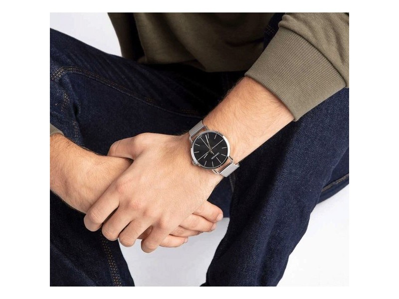 Мъжки часовник Calvin Klein K7B21121 Черен Сребрист