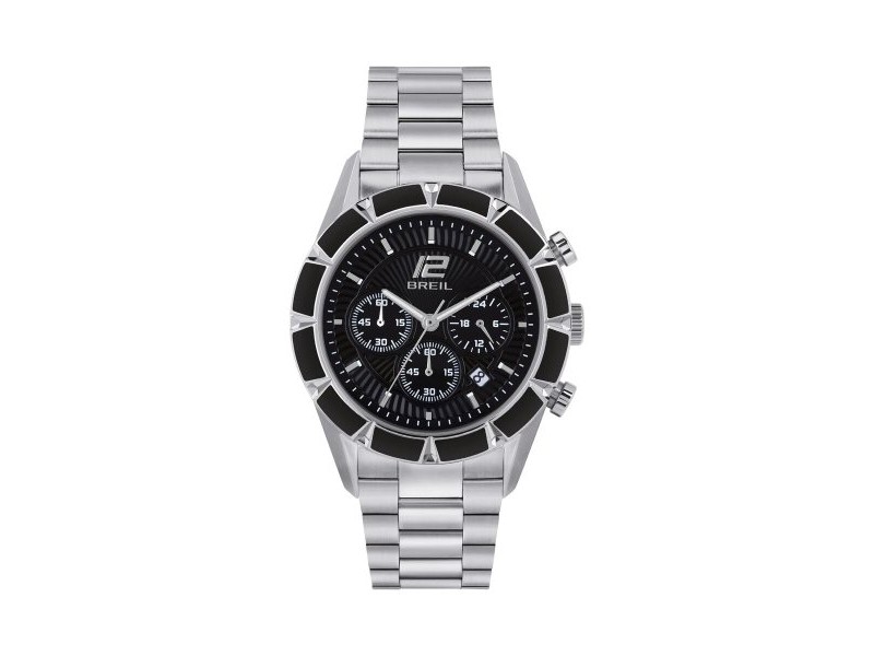 Мъжки часовник Breil TW1980 Черен Сребрист (Ø 43 mm)