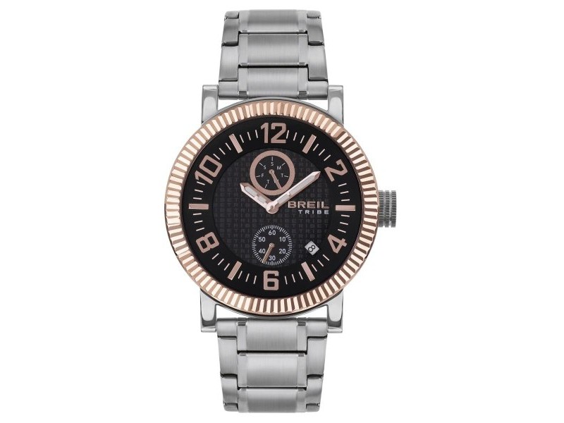 Мъжки часовник Breil EW0590 Черен Сребрист (Ø 43 mm)