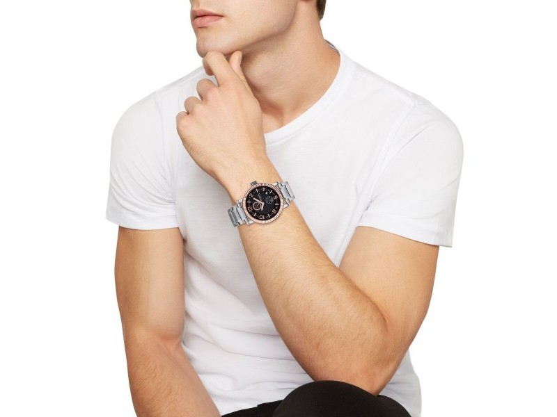 Мъжки часовник Breil EW0590 Черен Сребрист (Ø 43 mm)
