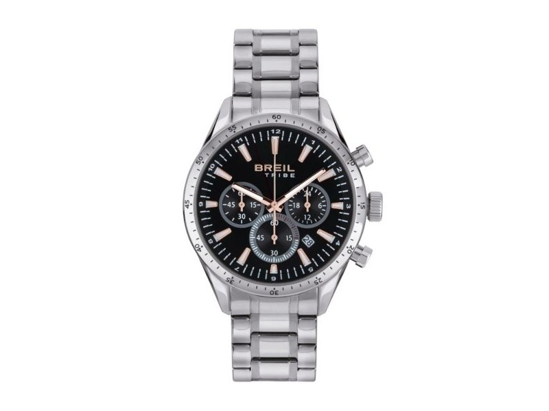Мъжки часовник Breil EW0657 Черен Сребрист