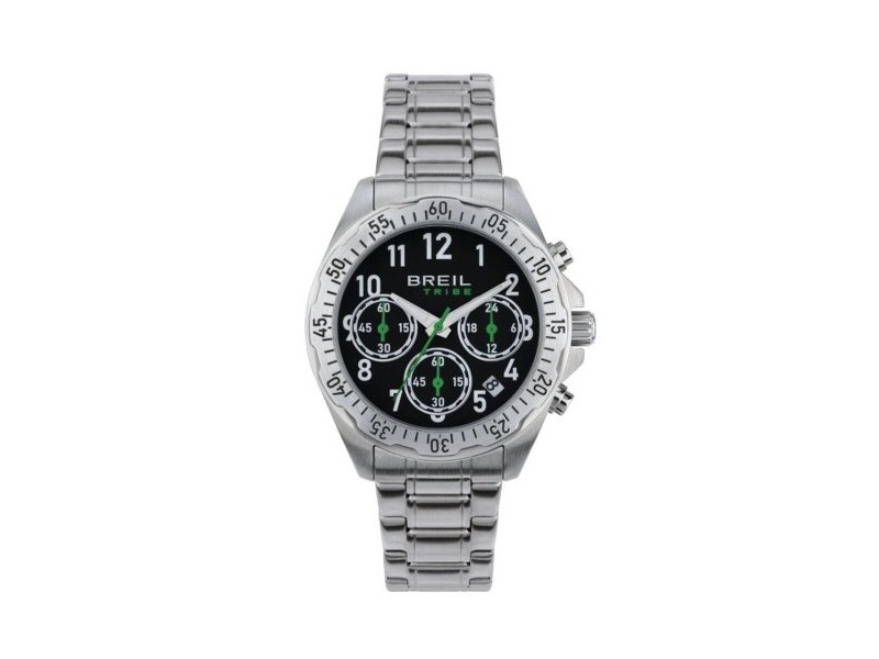 Мъжки часовник Breil EW0712 Черен Сребрист (Ø 37 mm)