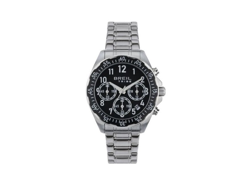 Мъжки часовник Breil EW0718 Черен Сребрист (Ø 37 mm)