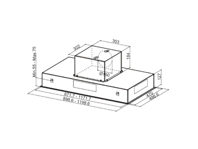 Конвенционален абсорбатор Mepamsa 216425 Inox Touch Control LED