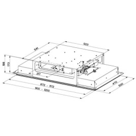 Конвенционален абсорбатор Mepamsa ISLA CIELO 120 120 cm 720 m³/h 145W A+ Бял