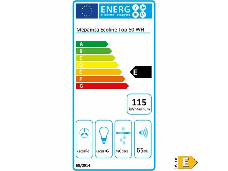 Конвенционален абсорбатор Mepamsa ECOLINE V3 60 cm Бял 300 m3/h