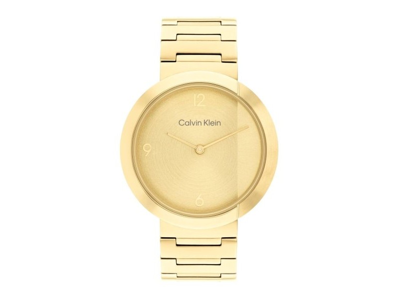 Мъжки часовник Calvin Klein 25200290 Златен (Ø 30 mm)