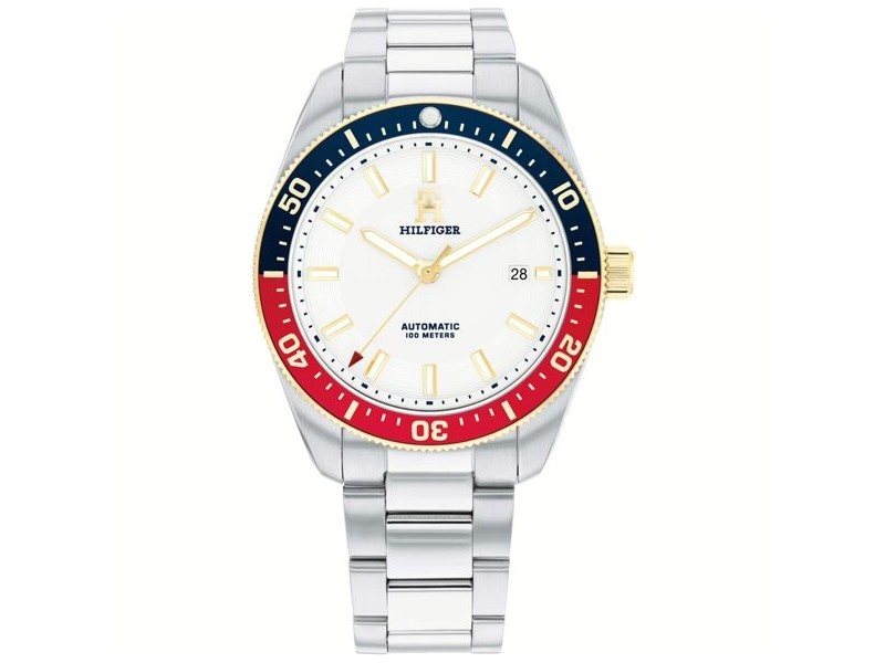 Мъжки часовник Tommy Hilfiger TH85 Бял Сребрист (Ø 40 mm) Мъжки часовник Tommy Hilfiger TH85 Бял Сребрист (Ø 40 mm)