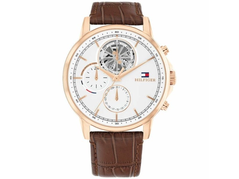 Мъжки часовник Tommy Hilfiger STEWART Бял (Ø 44 mm) Мъжки часовник Tommy Hilfiger STEWART Бял (Ø 44 mm)