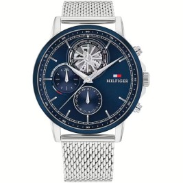 Мъжки часовник Tommy Hilfiger STEWART Сребрист (Ø 44 mm)