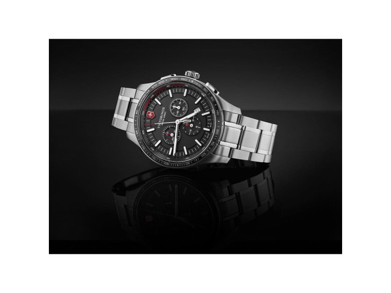 Мъжки часовник Victorinox V241816 Черен Сребрист