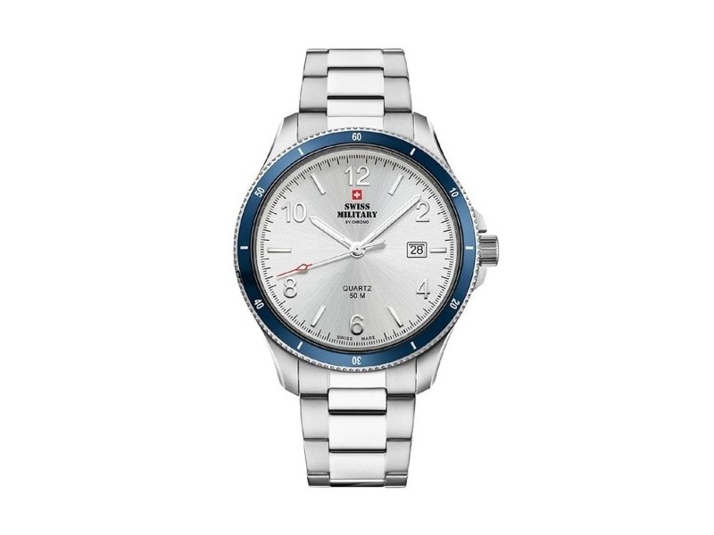 Мъжки часовник Swiss Military Chrono SM34096.02 Сребрист