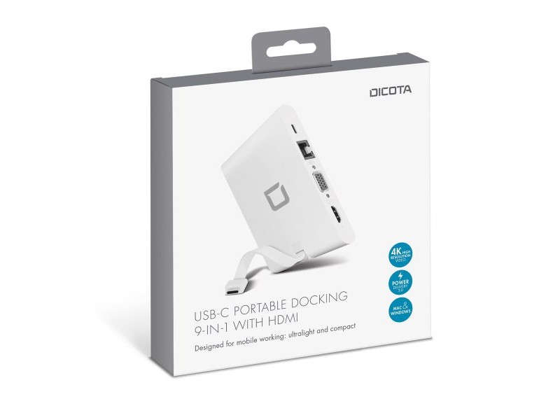 USB извод Dicota D31729 Бял