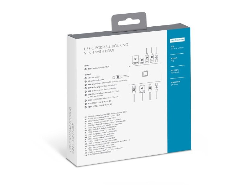 USB извод Dicota D31729 Бял