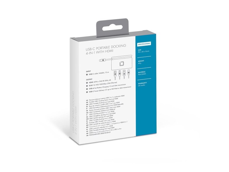 USB извод Dicota D31730 Бял