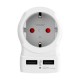 Адаптер за ток Skross 1500280 USB x 2 Европейски Великобритания