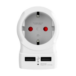 Адаптер за ток Skross 1500281 USB x 2 Европейски САЩ