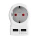 Адаптер за ток Skross 1500281 USB x 2 Европейски САЩ