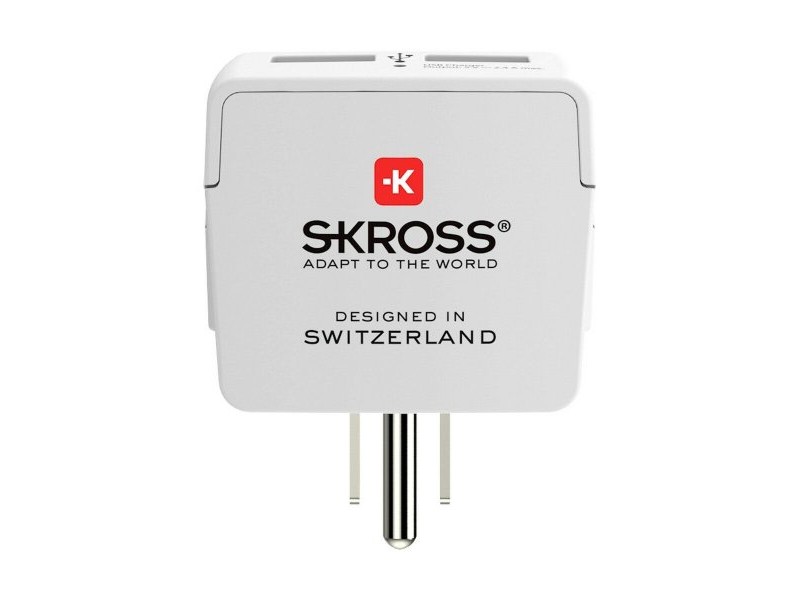Адаптер за ток Skross 1500281 USB x 2 Европейски САЩ
