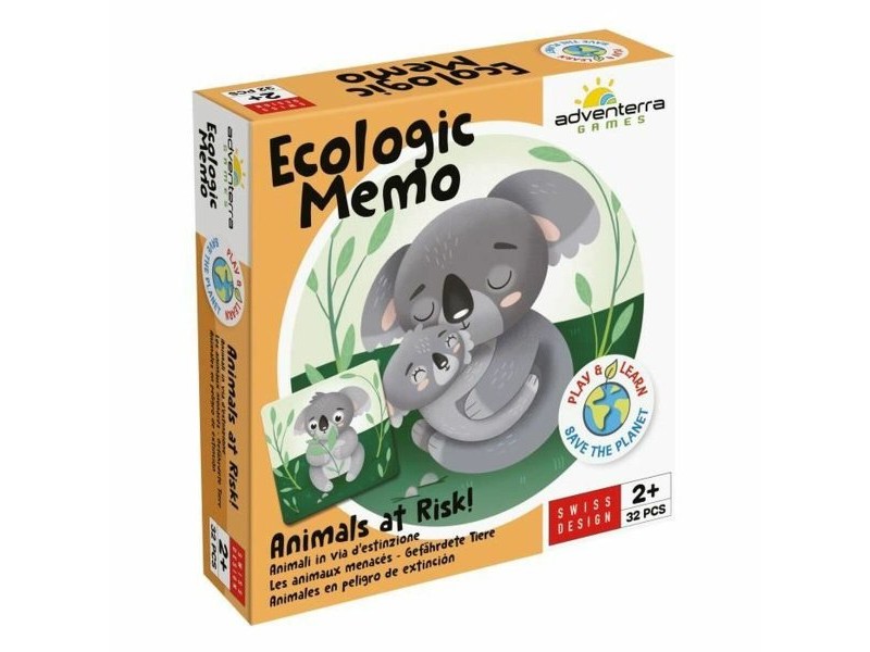 Образователна Игра Adventerra Memo Ecológico Animales en Peligro