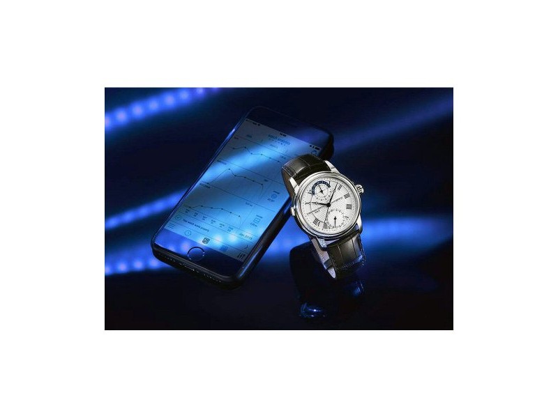 Мъжки часовник Frederique Constant HYBRID MANUFACTURE BLUETOOTH Черен