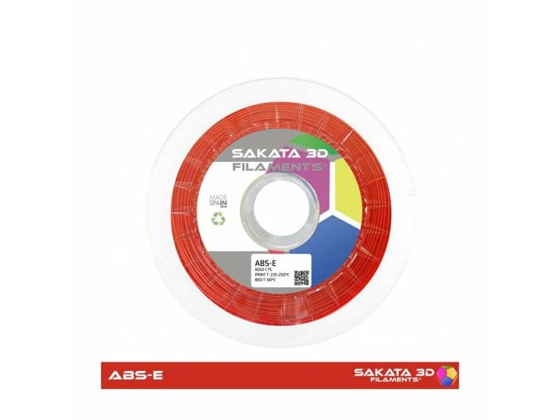 Намотка на Нишка Sakata 3D ABS-E Червен 1 kg 1,75 mm