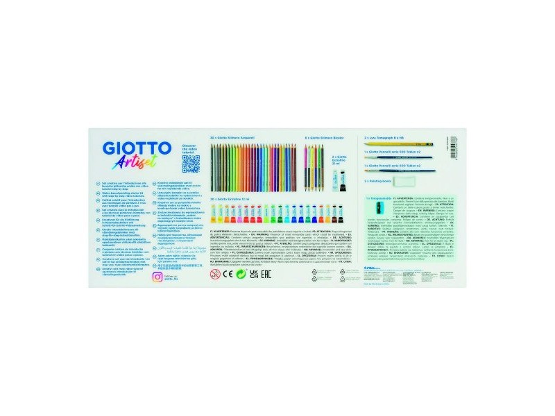 Комплект за Рисуване Giotto Artiset 65 Части Многоцветен