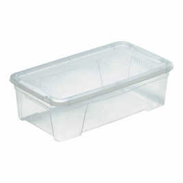 Кутия за Съхранение с Капак Mondex Space Box 24448 Прозрачен 42 x 24 x 14 cm