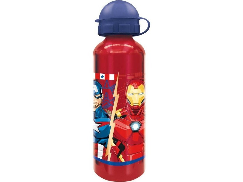 Бутилка за вода The Avengers CZ11259 Червен 530 ml Алуминий Бутилка за вода The Avengers CZ11259 Червен 530 ml Алуминий